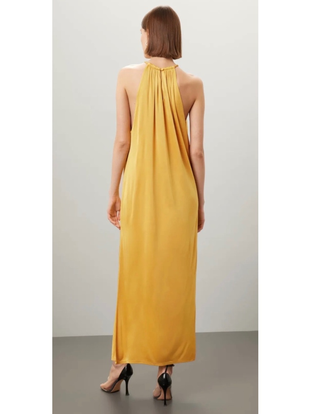 Ronny Kobo Estera gown yellow $498